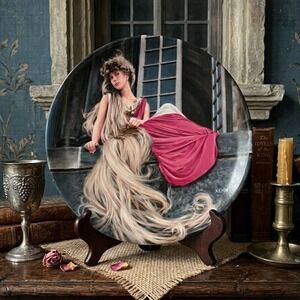 Konigszelt Bavaria Rapunzel Collector Plate Grimms Fairy Tales Charles Gehm 1985